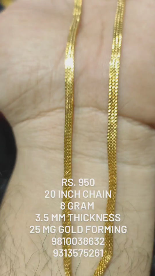 Chain 20 inch 3.5 mm 8 gram 25 mg Gold Forming By Chokerset (97380415)