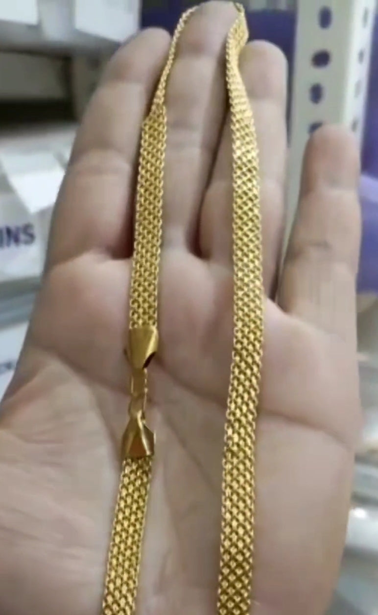 Box Chain 24 inch 14 Gram 25 MG 07 MM Gold Forming Chain from chokerset Jewelshingar 24142507