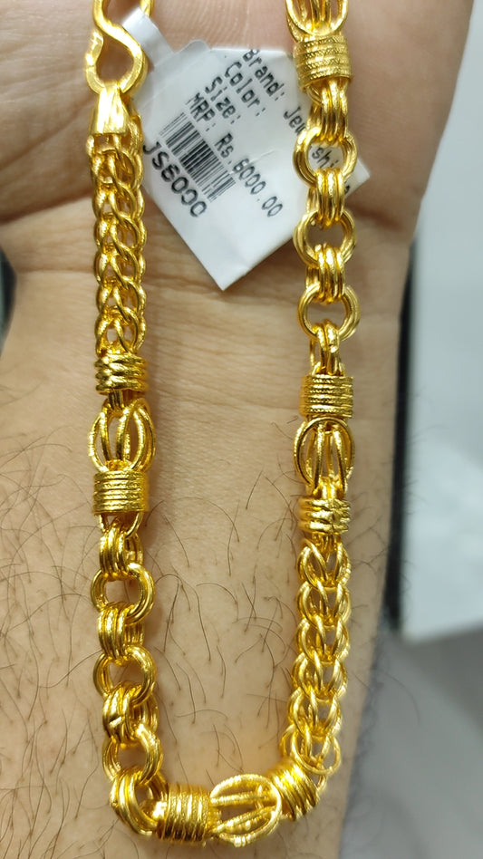 Chain 24 inch 30 Gram 200 MG 08 MM Gold Forming Chain from chokerset Jewelshingar 24300801