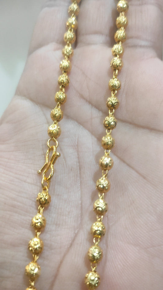 Gold Forming 25 Mg 30 Inch 4 mm 25 Gram Matarmala Chain By Chokerset CHWA9002