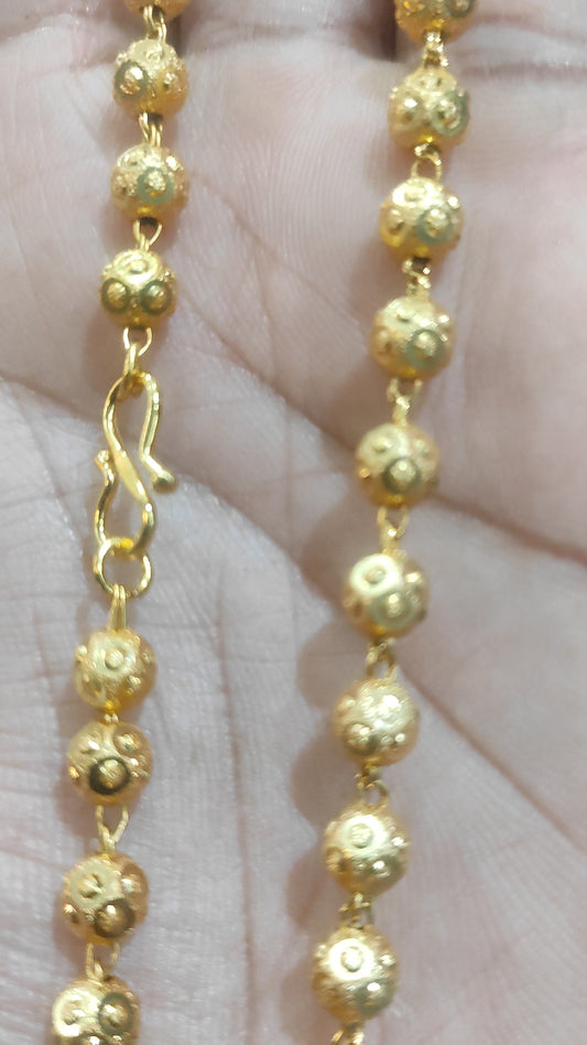 Gold Forming 25 Mg 30 Inch 5 mm 25 Gram Matarmala Chain By Chokerset CHWA9005