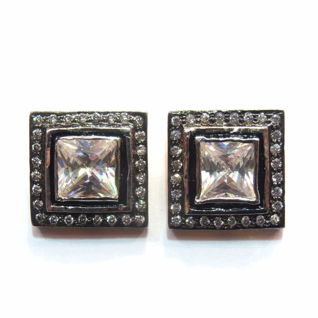 Jewelshingar Jewellery American Diamond Earrings For Women ( 11537-gjt ) - JEWELSHINGAR