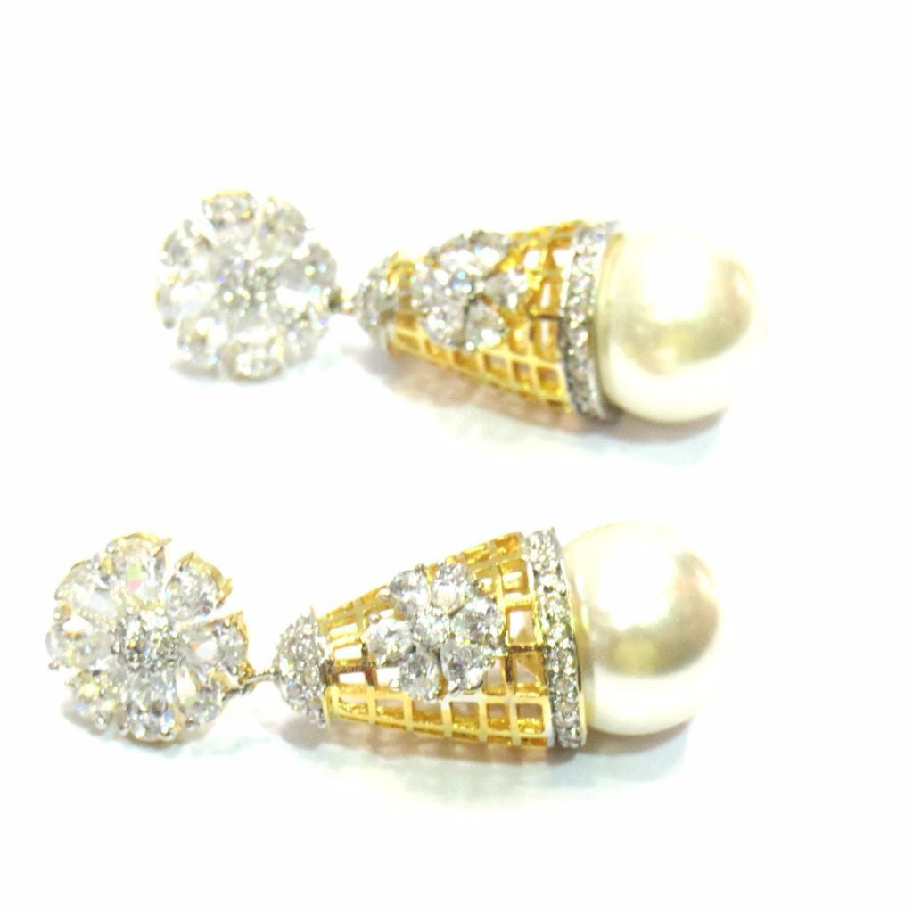 Jewelshingar Jewellery American Diamond Earrings For Women ( 11661-ead-j ) - JEWELSHINGAR