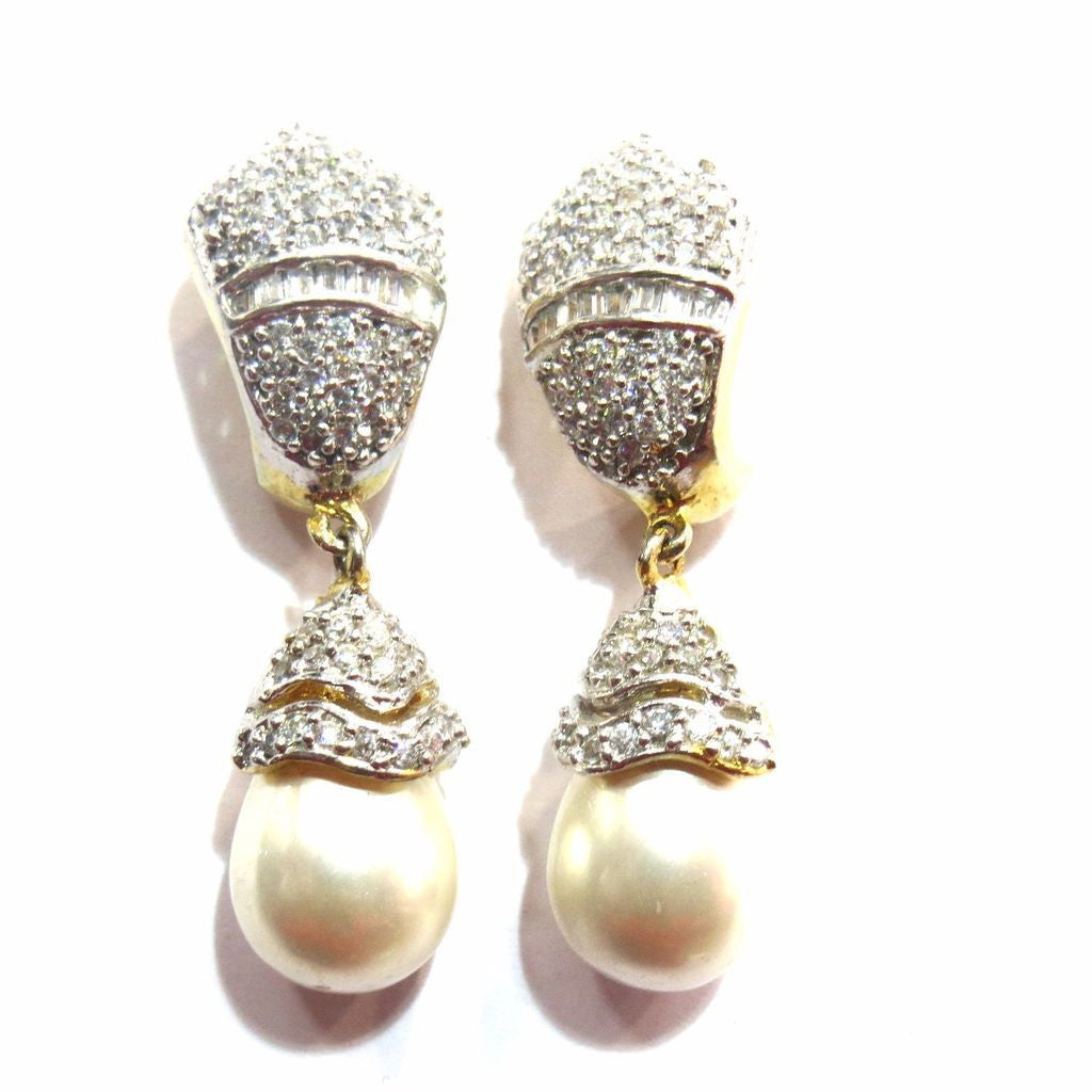 Jewelshingar Jewellery American Diamond Earrings For Women ( 11815-ead ) - JEWELSHINGAR