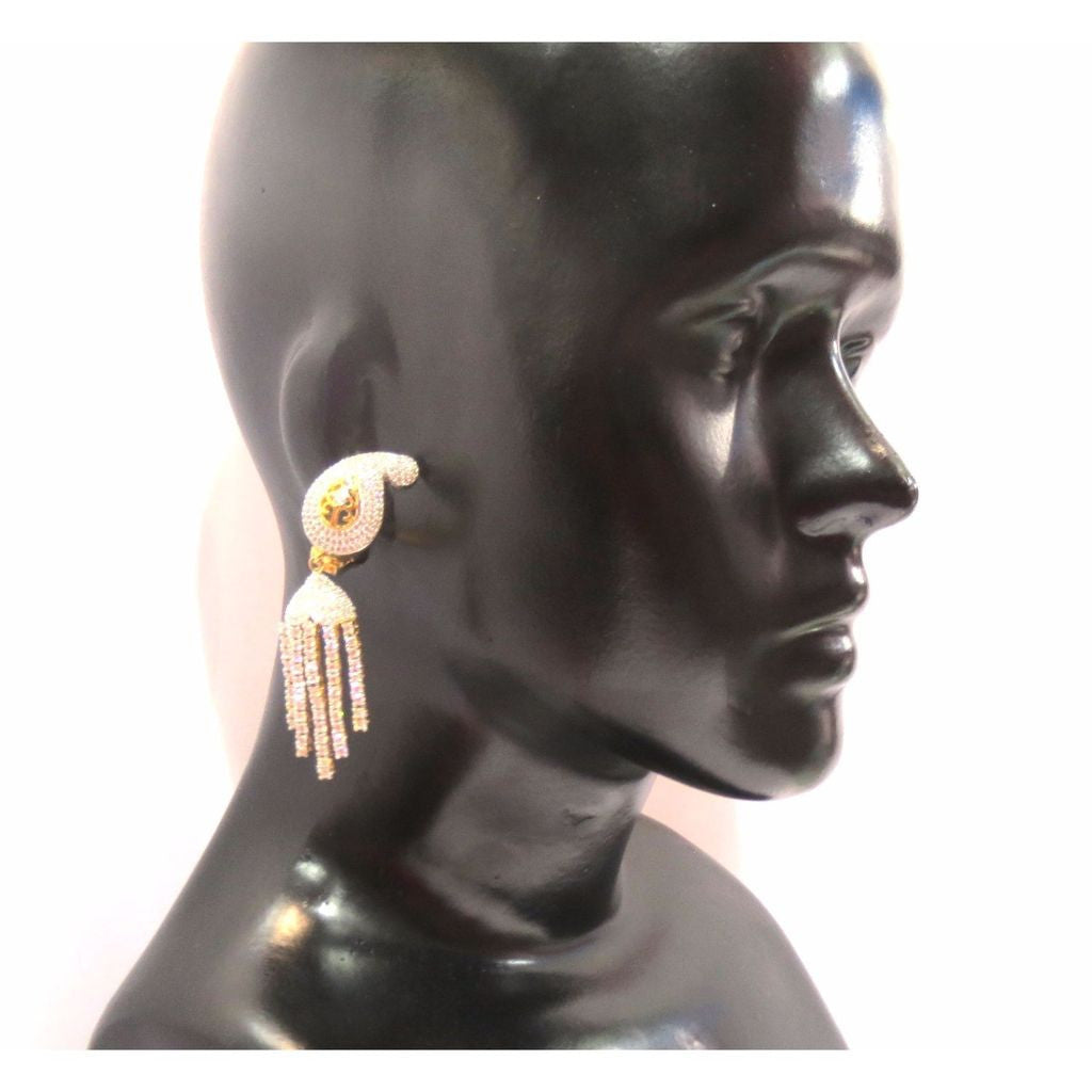 Jewelshingar Jewellery American Diamond Earrings For Women ( 11840-ead ) - JEWELSHINGAR