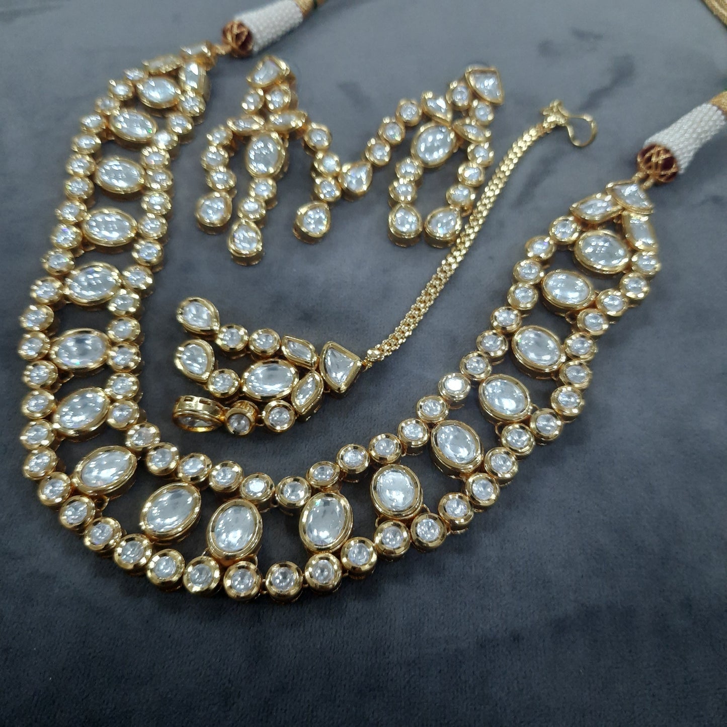 Jewelshingar Necklace with earrings and maangtikka (201227ACS)