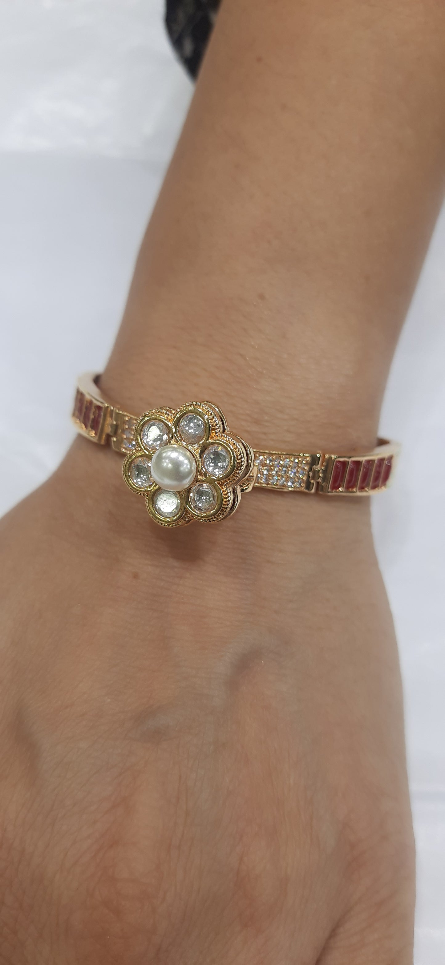 Jewelshingar Jewellery Gold Plated Diamond Bracelet For Women ( 194901BCD )