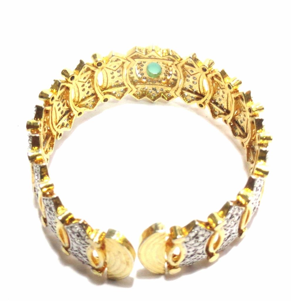 Jewelshingar Jewellery Shingar Jewellery Silver Gold Plated Bracelets For Women ( 39771-bcad )