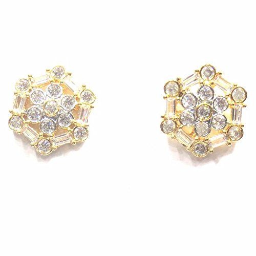 Jewelshingar Jewellery Diamond Looking Stud Earrings For Women ( 39315-ead-studds-plain )