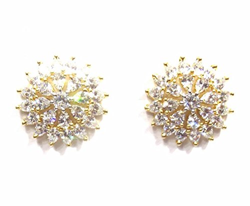 Jewelshingar Jewellery Diamond Looking Stud Earrings For Women ( 39209-ead-studds-plain )
