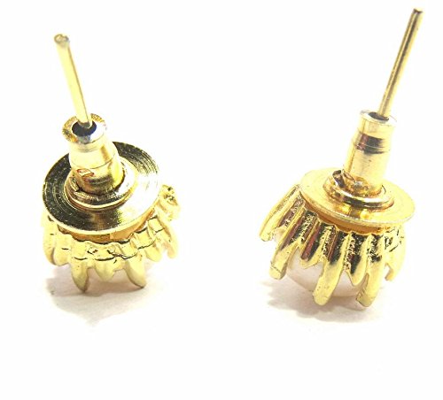 Jewelshingar Jewellery Diamond Looking Stud Earrings For Women ( 41265-ead-studds-golden )