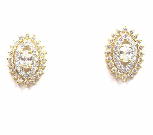 Jewelshingar Jewellery Diamond Looking Stud Earrings For Women ( 39462-ead-studds-plain )