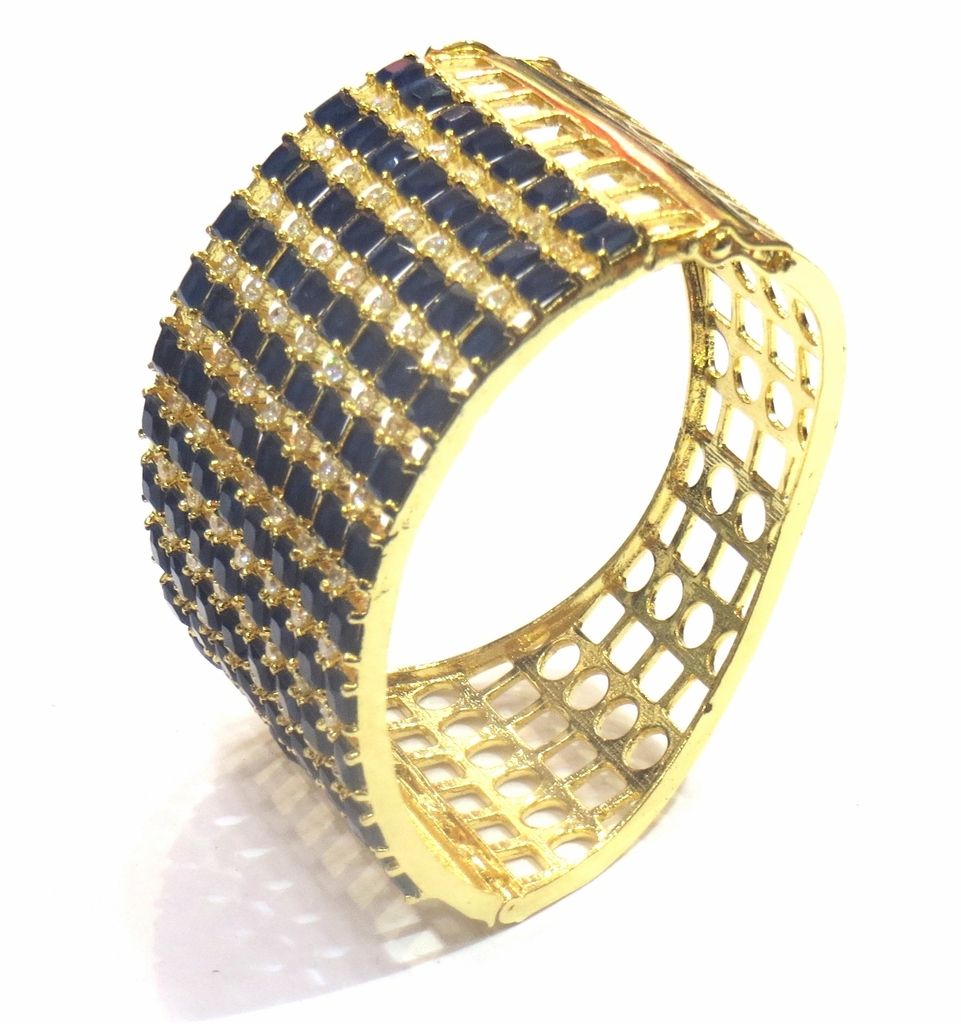 Jewelshingar Jewellery Shingar Jewellery Silver Gold Plated Bracelets For Women ( 43693-bcad )