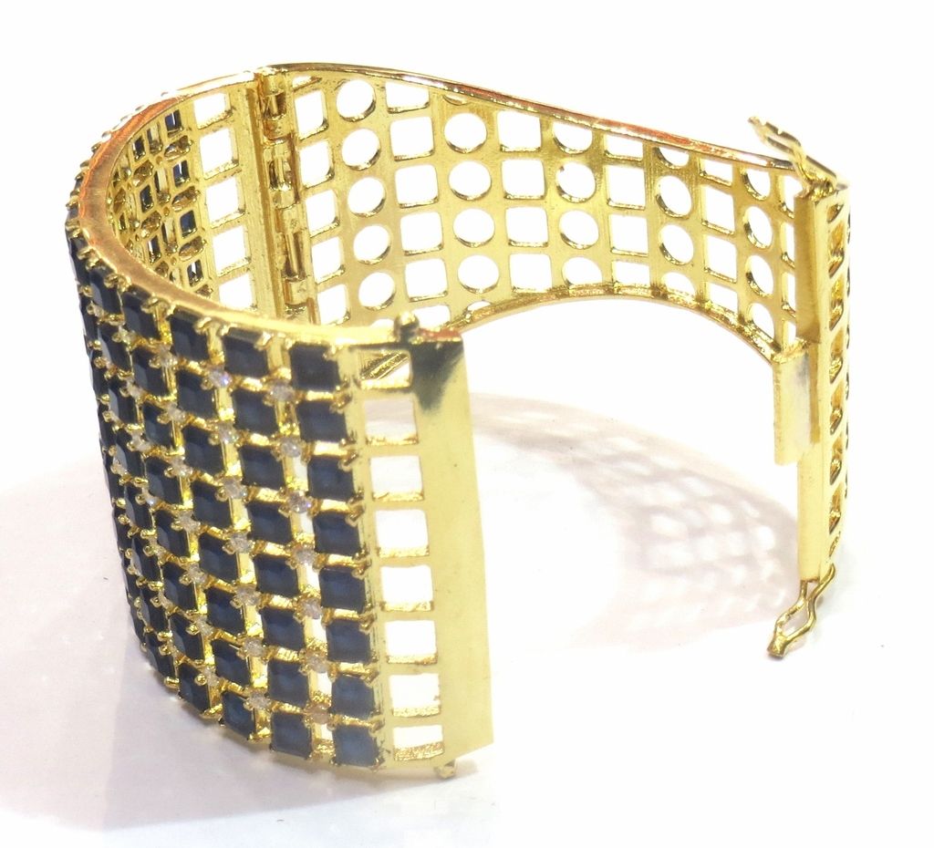 Jewelshingar Jewellery Shingar Jewellery Silver Gold Plated Bracelets For Women ( 43693-bcad )