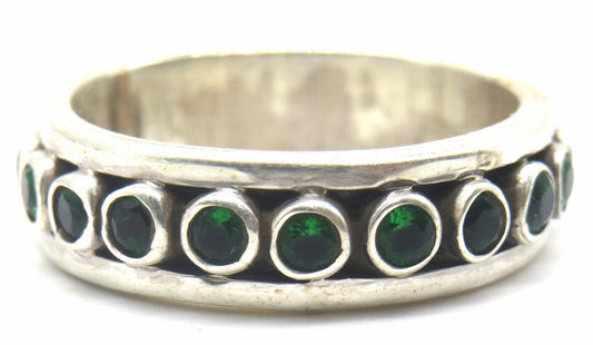 Jewelshingar Jewellery Fine 925 Silver Green Ring ( 47485-ssr )