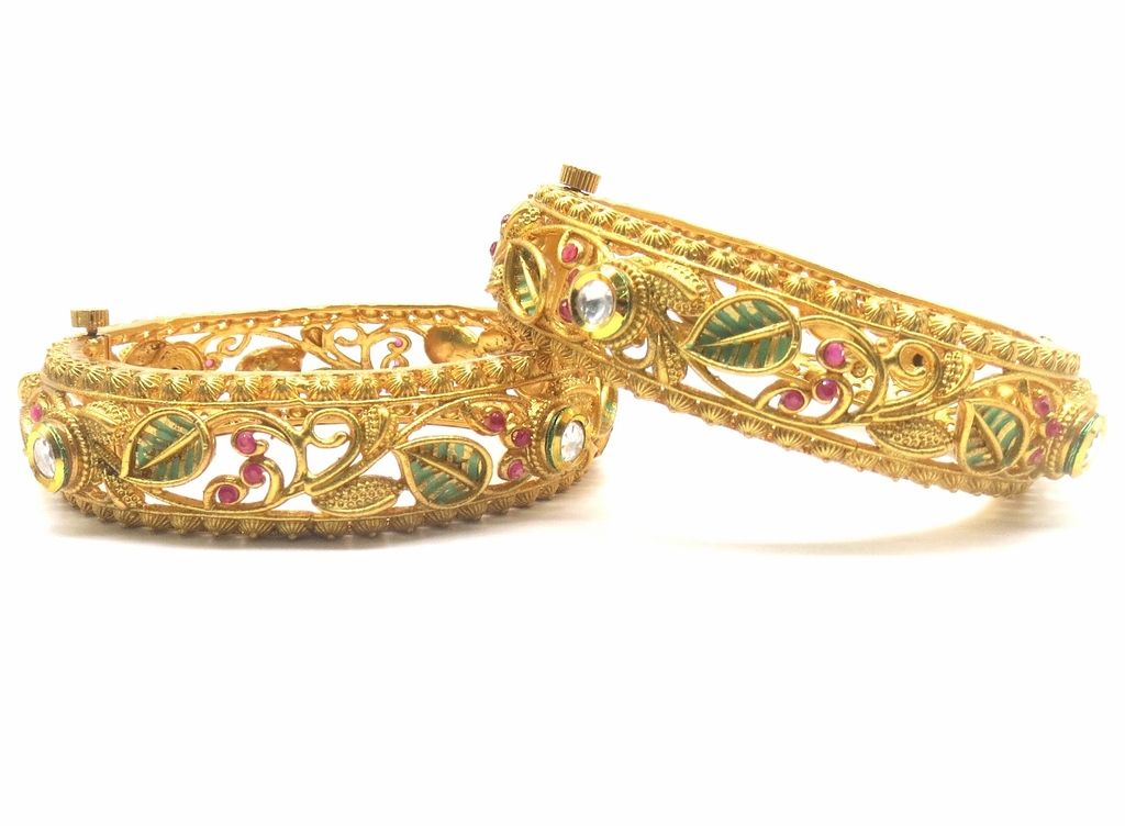 Jewelshingar Jewellery Shingar Jewellery Antique Plated Bangle Set For Women ( 47528-m-2.6 )