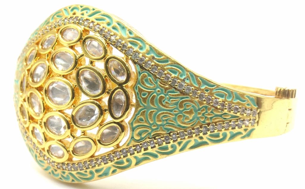 Jewelshingar Jewellery Shingar Jewellery Antique Plated Bracelets For Women ( 47594-acb )