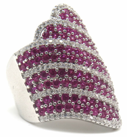 Jewelshingar Jewellery Fine 925 Silver Ruby Ring ( 47624-ssr )