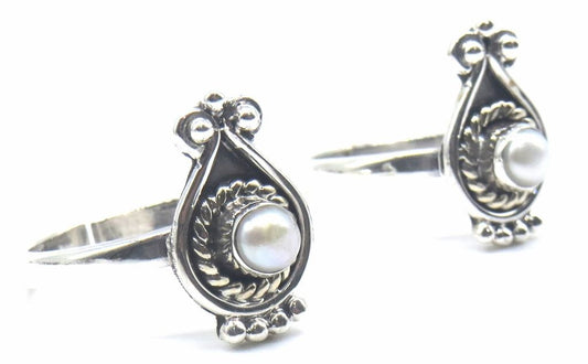 Jewelshingar Jewellery 925 Sterling Silver Clear Colour Toerings For Women ( 47756-tr )