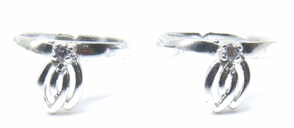 Jewelshingar Jewellery 925 Sterling Silver Clear Colour Toerings For Women ( 47799-tr )