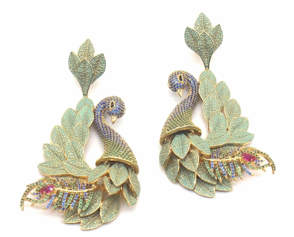 Jewelshingar Jewellery Gold Plating Multi Colour Earrings For Women ( 48484-ead )