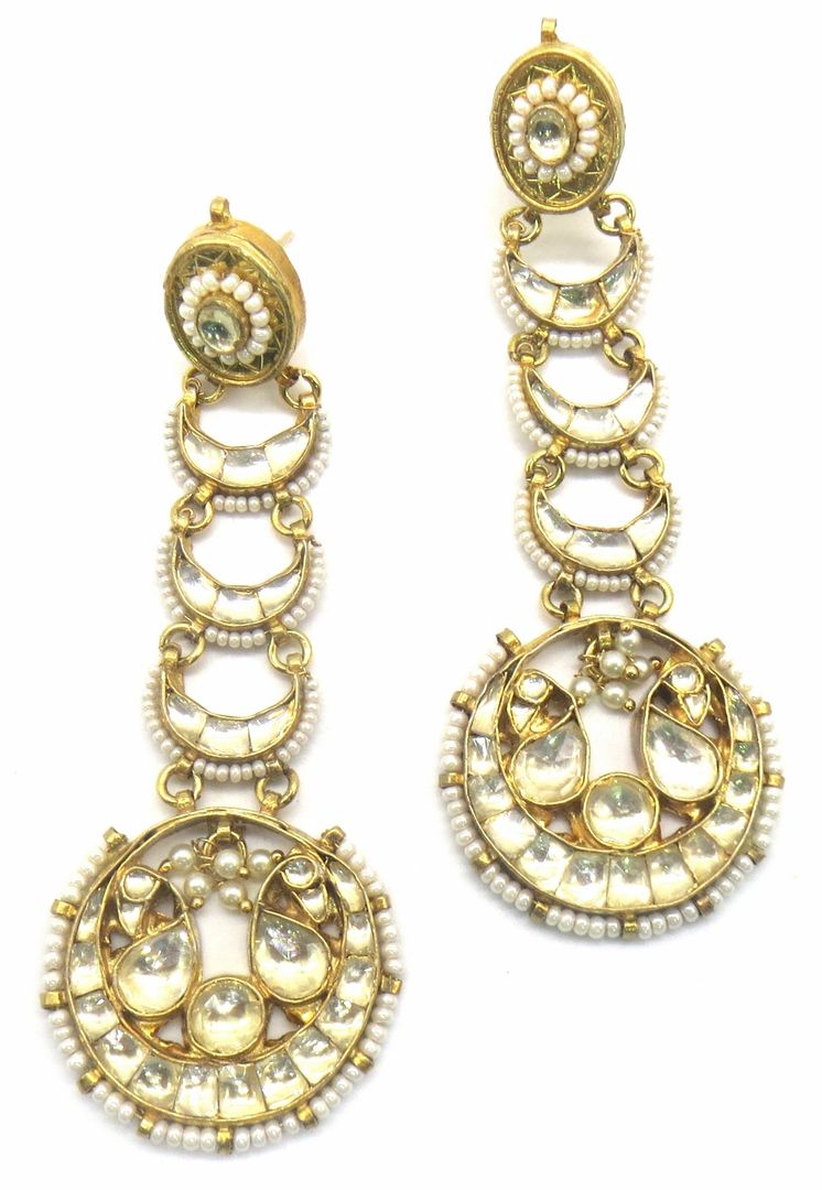 Jewelshingar Jewellery Antique Plating Gold Colour Dangle & Drop Earrings For Women ( 49275-pke )