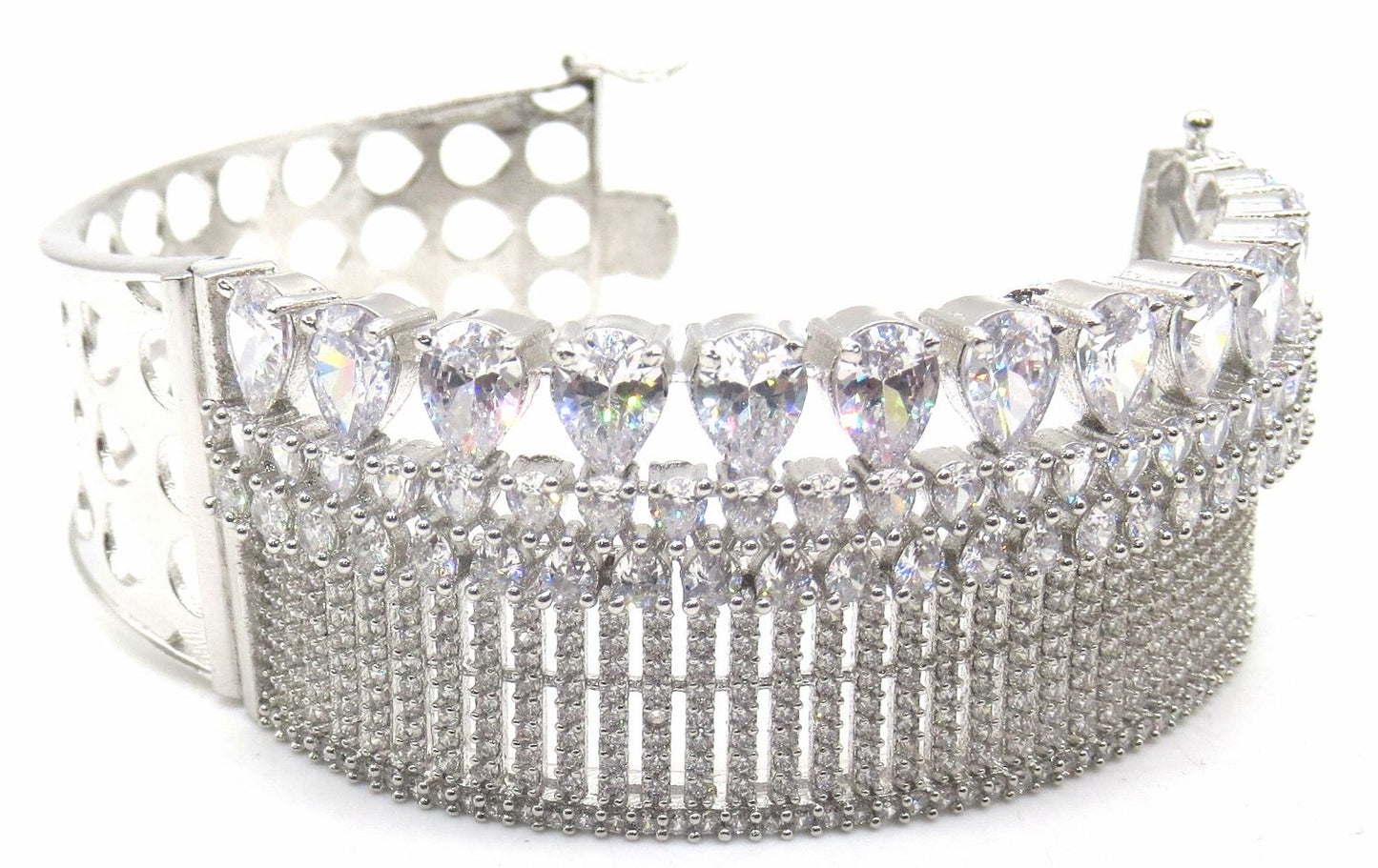 Jewelshingar Jewellery Silver Bracelet For Women ( 49448BCD )