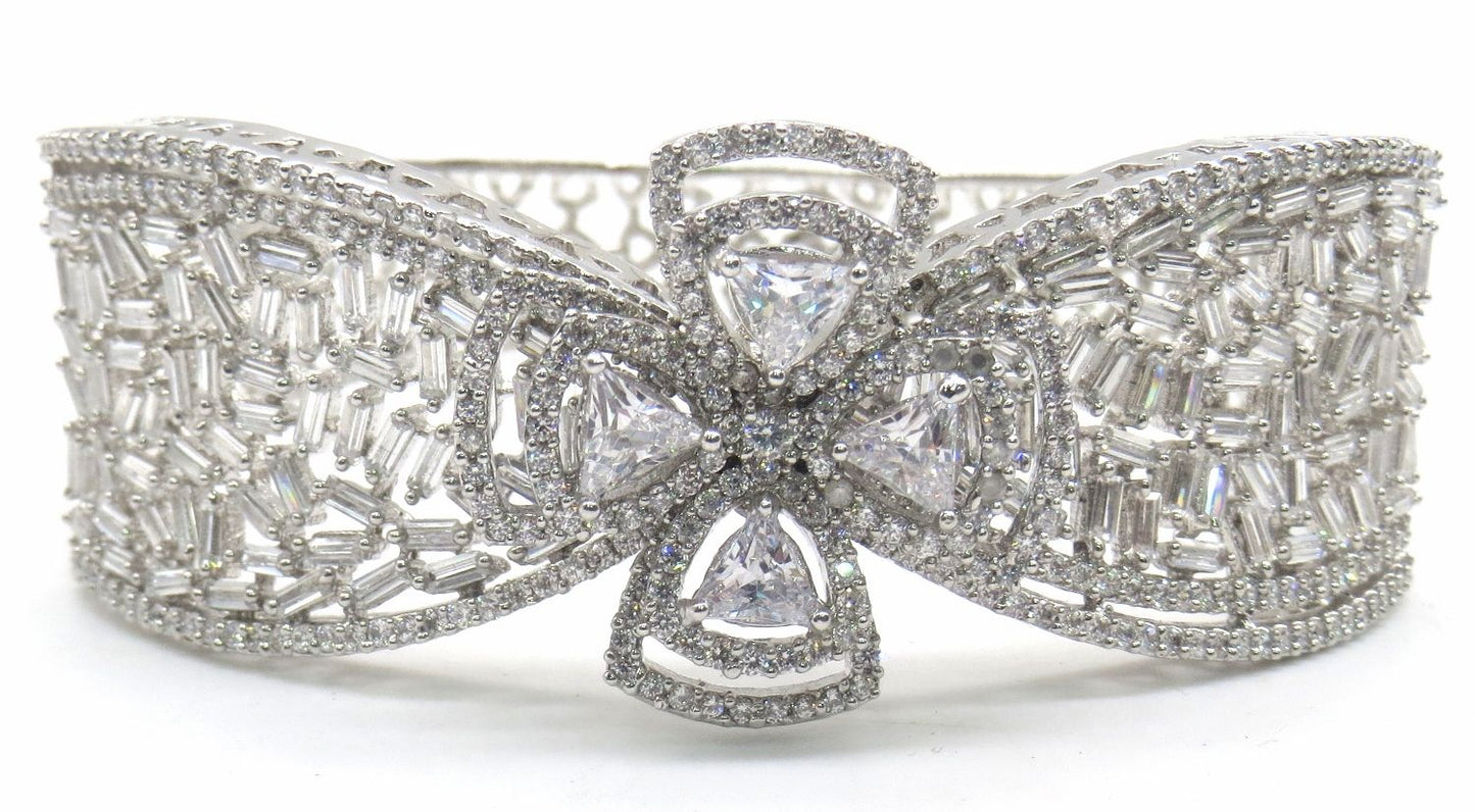 Jewelshingar Jewellery Silver Bracelet For Women ( 49452BCD )