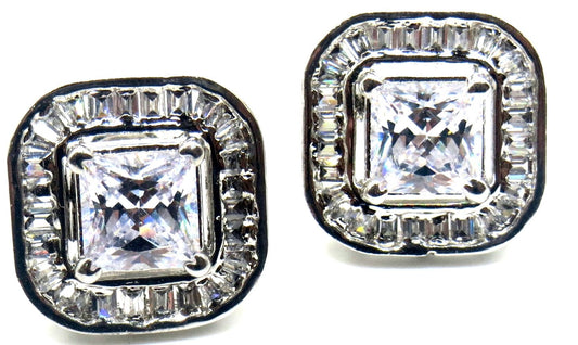 Jewelshingar Jewellery Silver 925 Plating Clear Colour Dangle & Drop Earrings For Women ( 49694-sses )