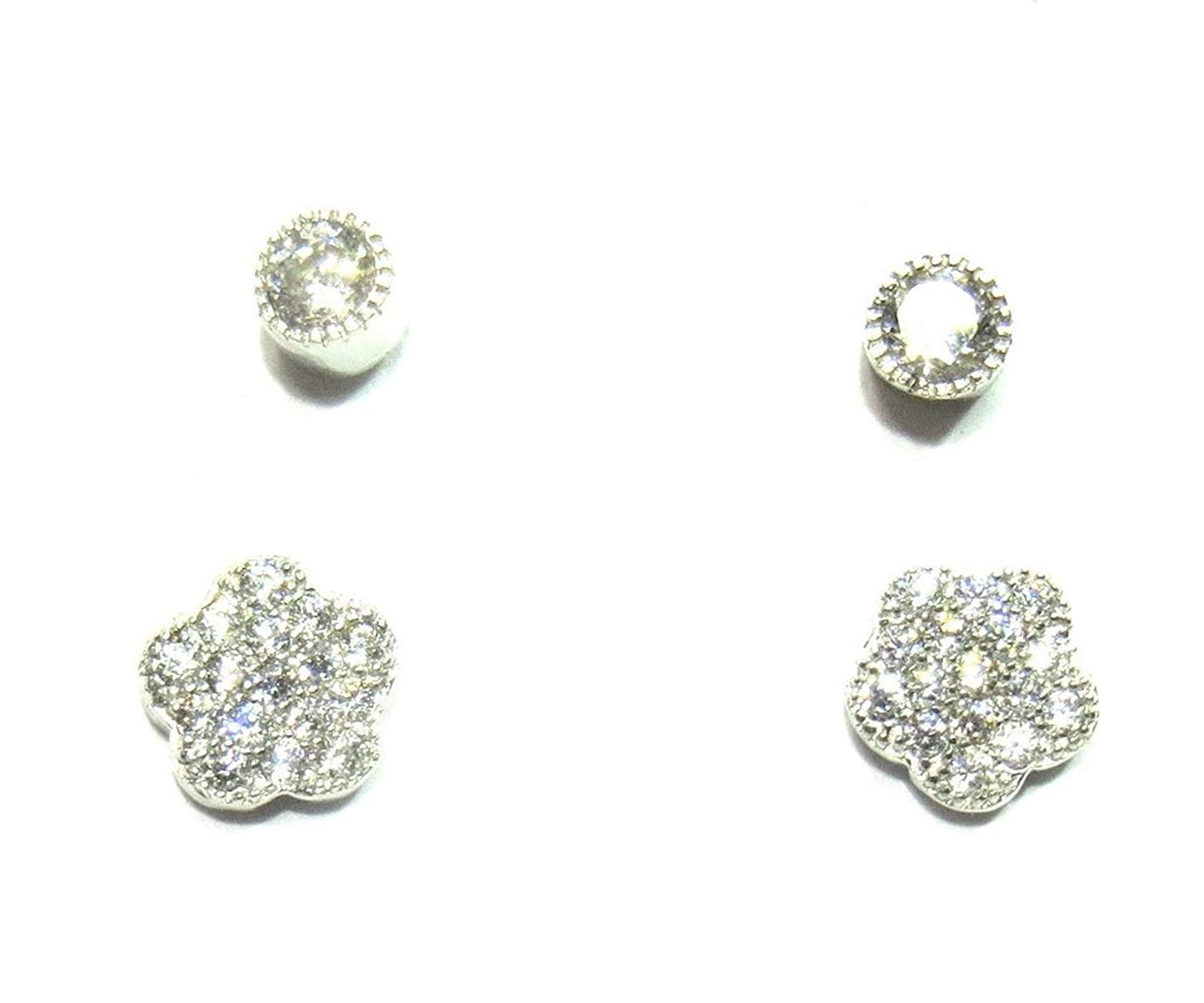 Jewelshingar Jewellery Exclusive 92.5 Sterling Silver Earrings For Girls ( 26740-ssec )