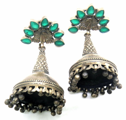 Jewelshingar Jewellery Fine Antique Jhumki Earrings For Women ( 51519SSJ )
