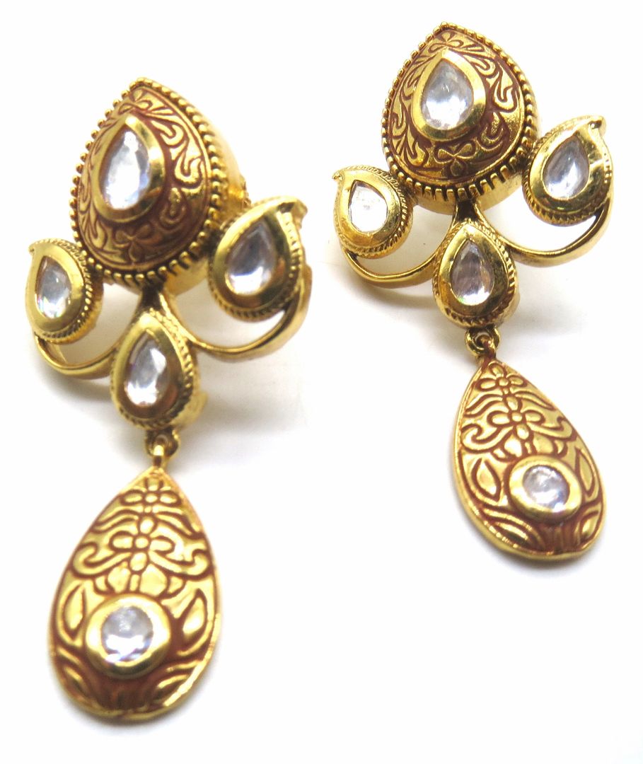 Jewelshingar Jewellery Fine Gold Jhumki Earrings For Women ( 51622ACE )