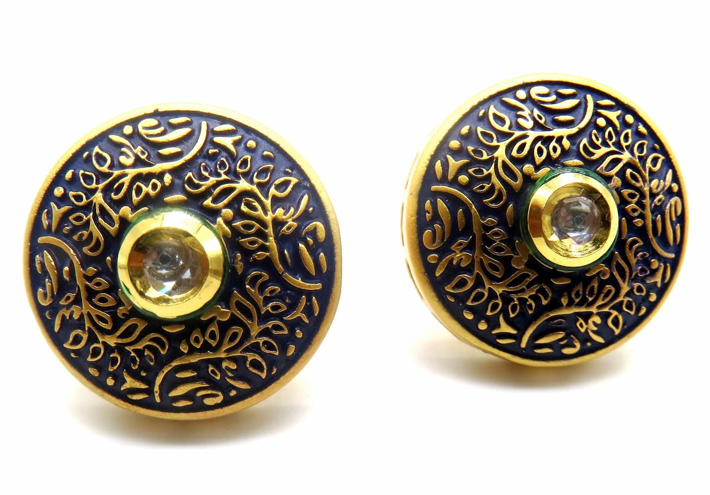 Jewelshingar Jewellery Fine Golden Jhumki Earrings For Women ( 51787ACT )