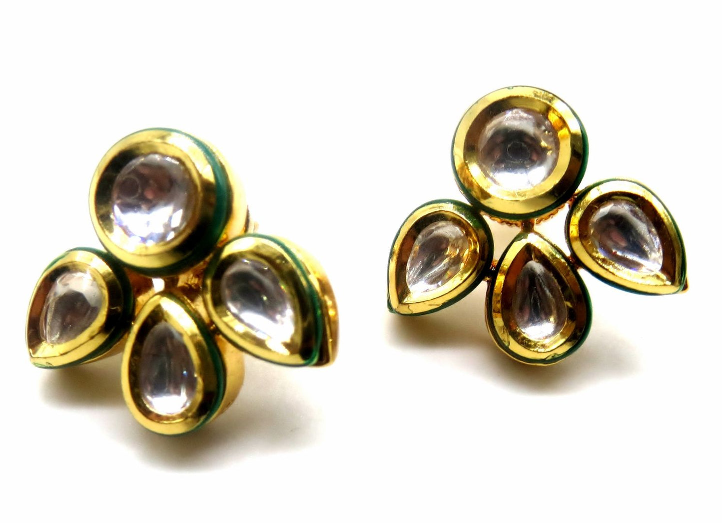 Jewelshingar Jewellery Fine Golden Jhumki Earrings For Women ( 51792DCT )