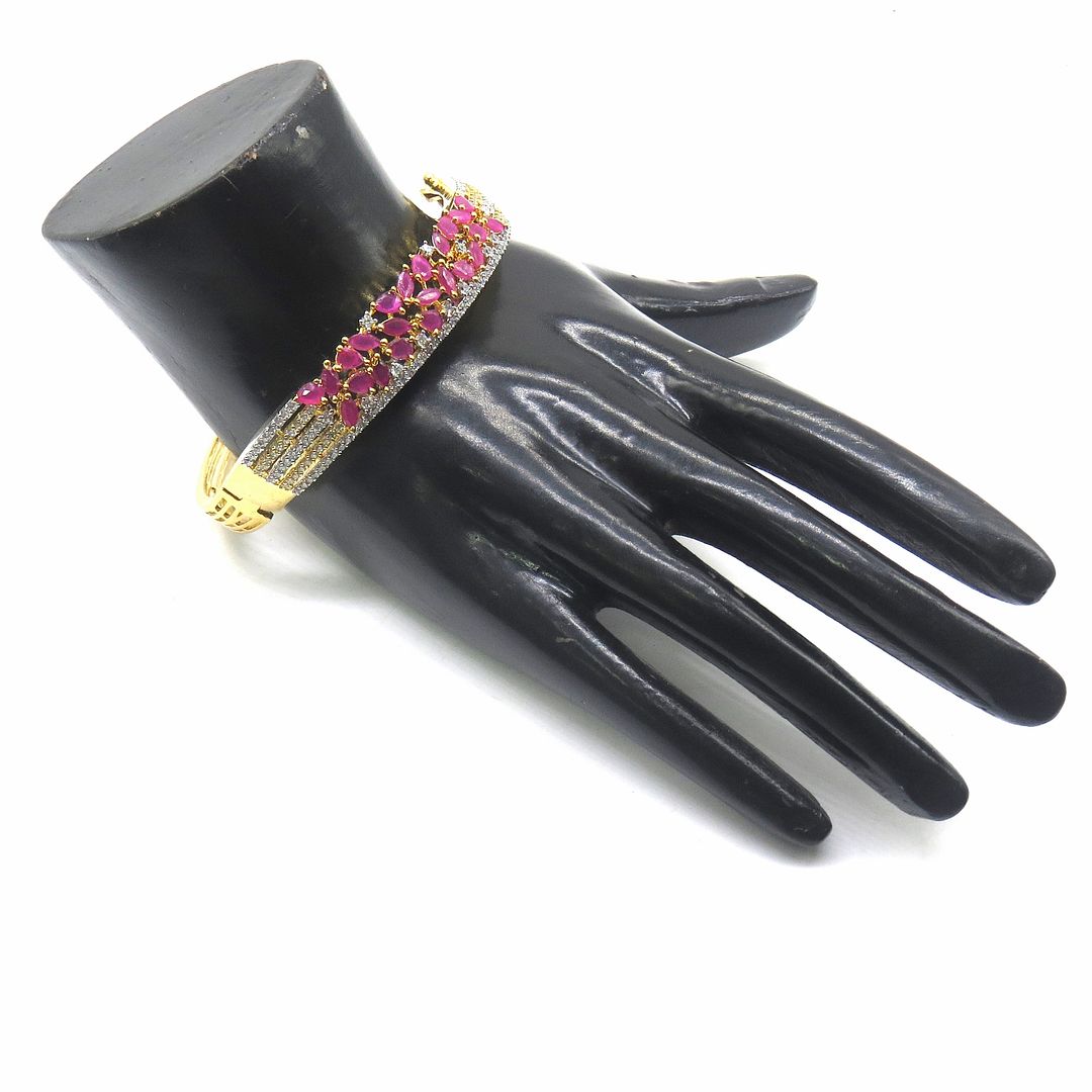 Jewelshingar Jewellery Ruby Bracelet For Women ( 51893JBS )
