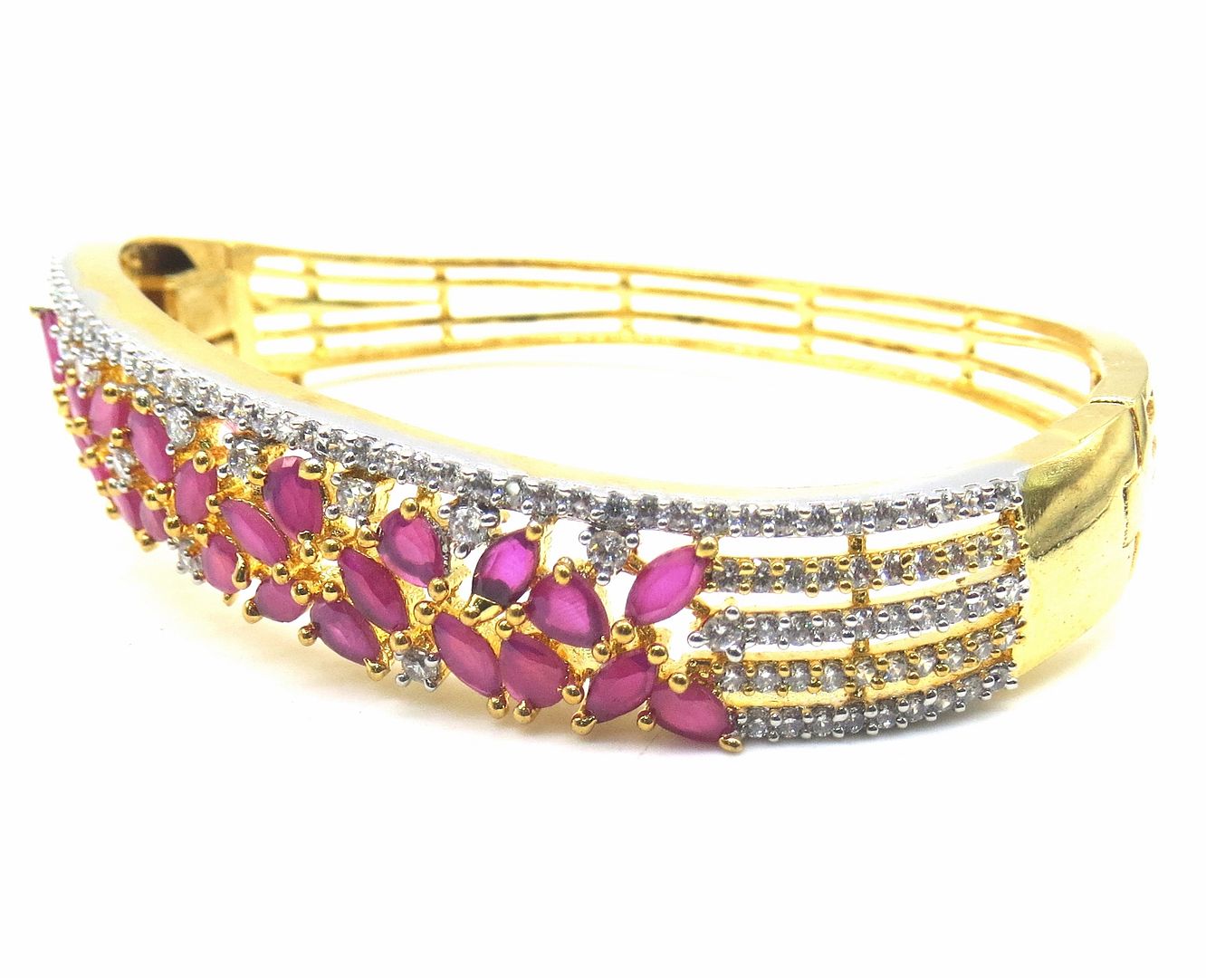 Jewelshingar Jewellery Ruby Bracelet For Women ( 51893JBS )