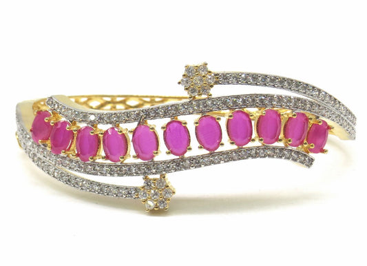 Jewelshingar Jewellery Ruby Bracelet For Women ( 51905BCD )