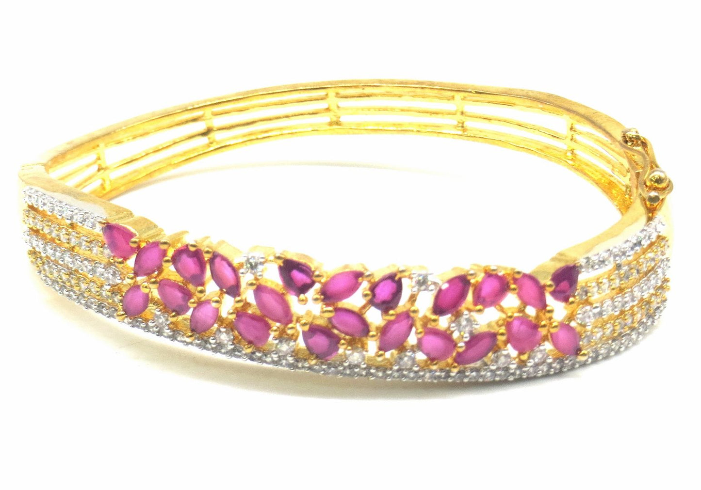 Jewelshingar Jewellery Ruby Bracelet For Women ( 51924BCD )