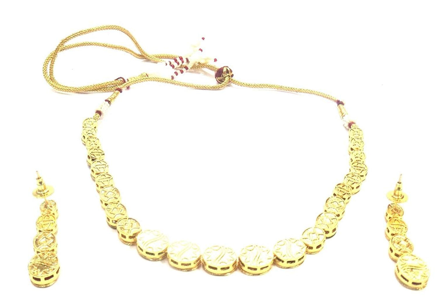 Jewelshingar Jewellery Fine Gold Plated Necklace For Women ( 36379-acs-multi )