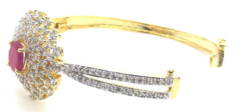 Jewelshingar Jewellery Shingar Jewellery Silver Gold Plated Bracelets for Women (45247-bcad)