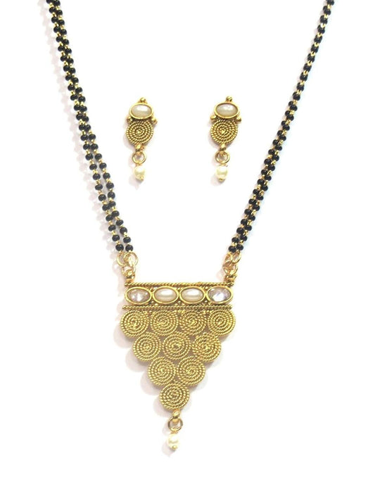 Jewelshingar Jewellery Fine Gold Plated Mangalsutra For Women ( 32752-p2 )