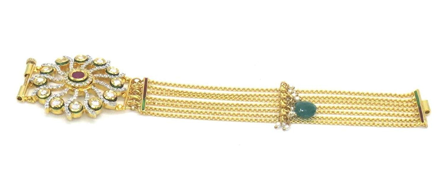 Jewelshingar Jewellery Shingar Jewellery Gold Plated Bracelets for Women (45550-cb)