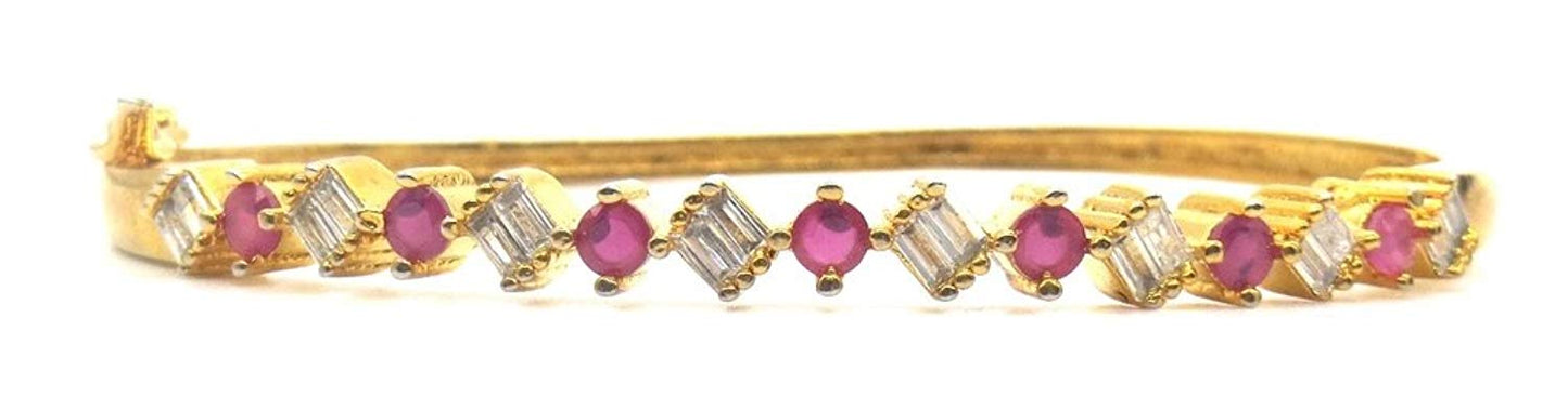 Jewelshingar Jewellery Shingar Jewellery Silver Gold Plated Bracelets for Women (45309-bcad)
