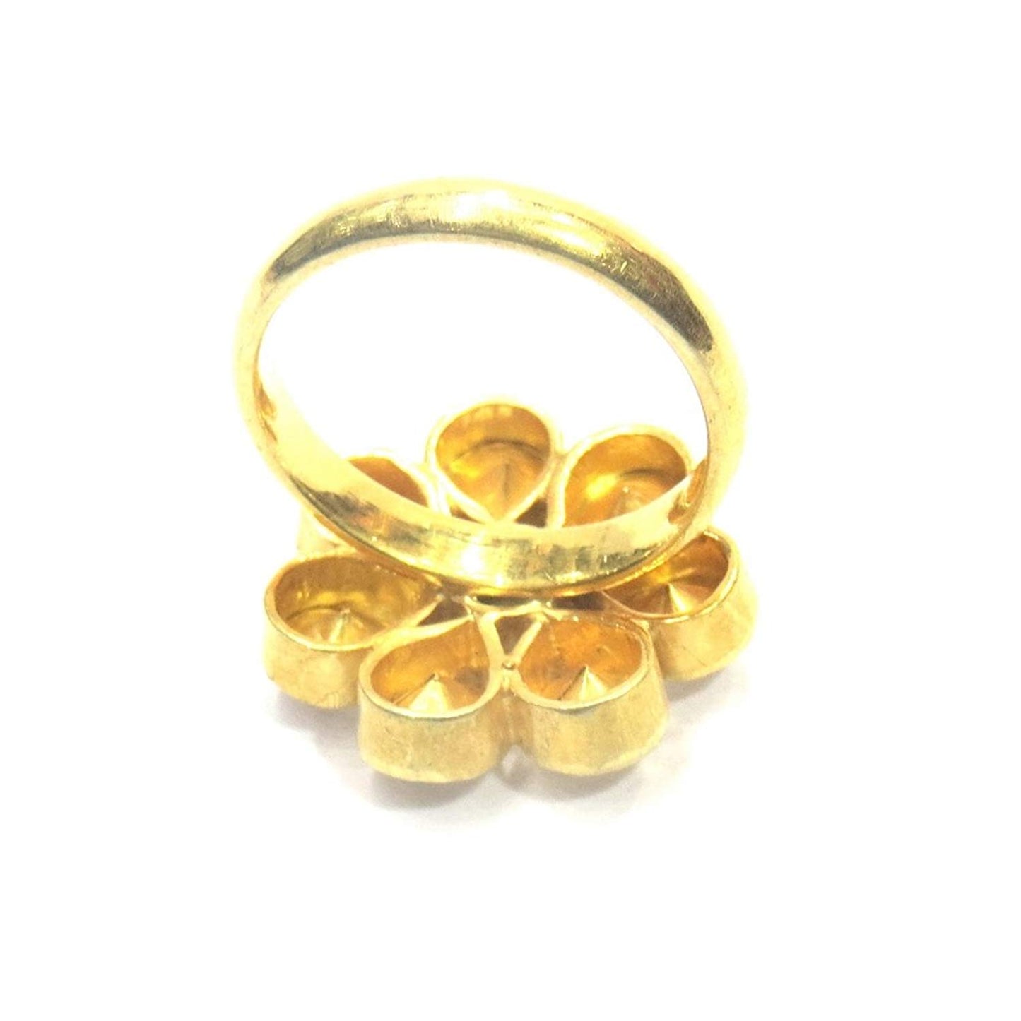 Jewelshingar Jewellery Fine Gold Plated 92.5 % Sterling Silver Finger Ring For Women ( 35541-ssr-14 )