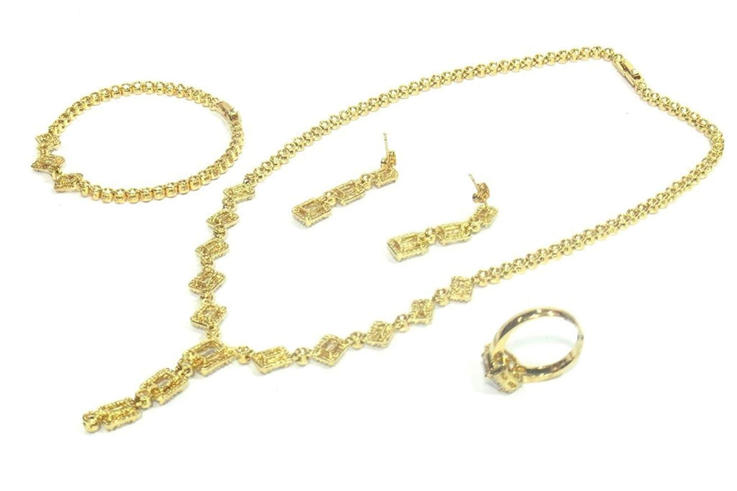 Jewelshingar Jewellery Fine Quality Gold Plated Necklace Set For Women ( 26243-nad )