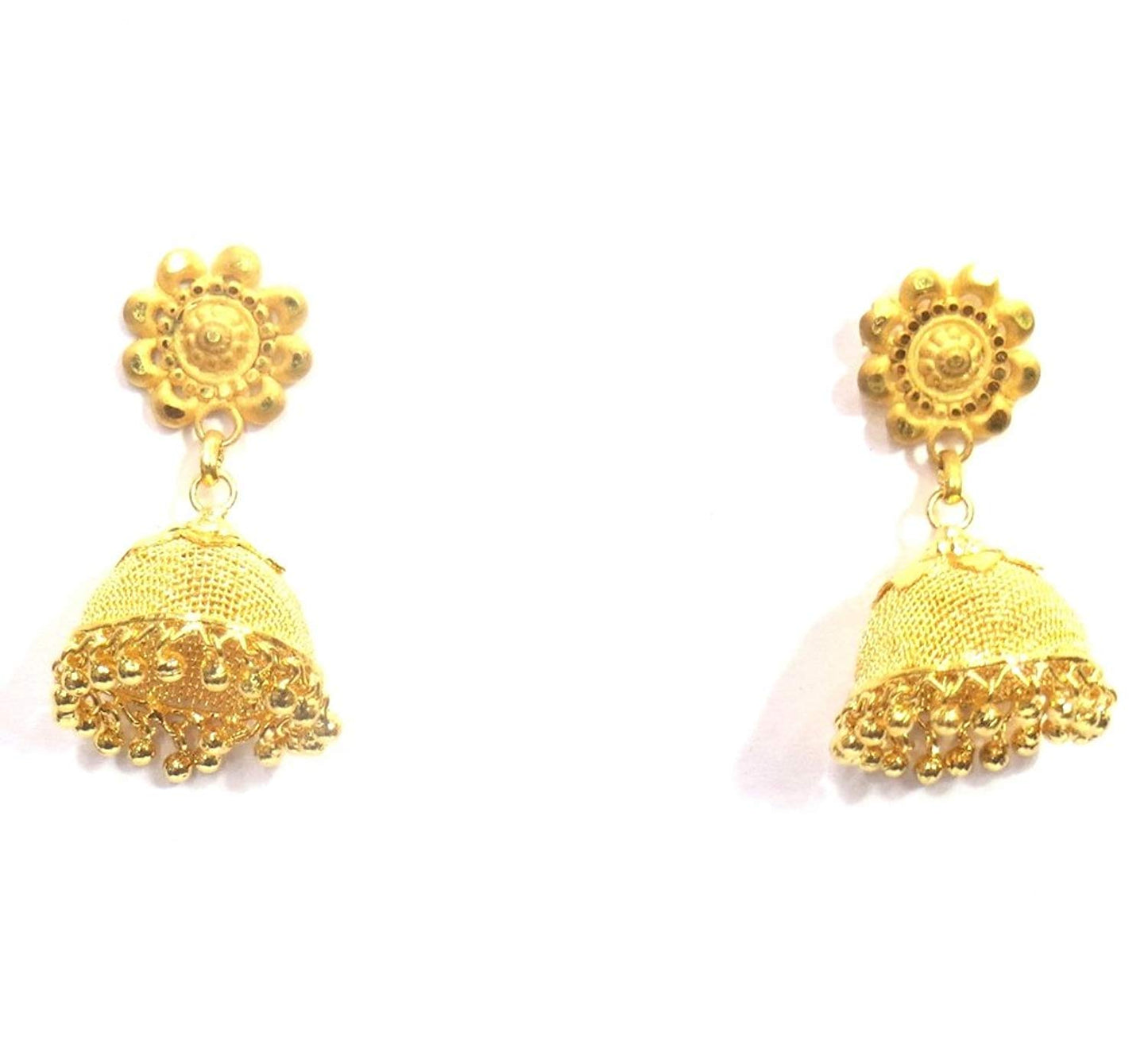 Jewelshingar Jewellery Antique Plated Gold Colour Earrings For Women (42779-pj-bandhel)