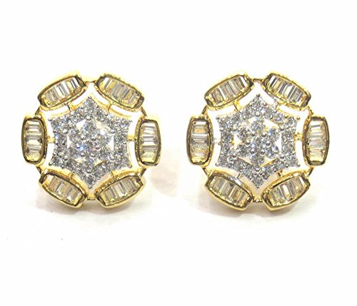 Jewelshingar Jewellery Diamond Looking Stud Earrings For Women ( 39263-ead-studds-plain )