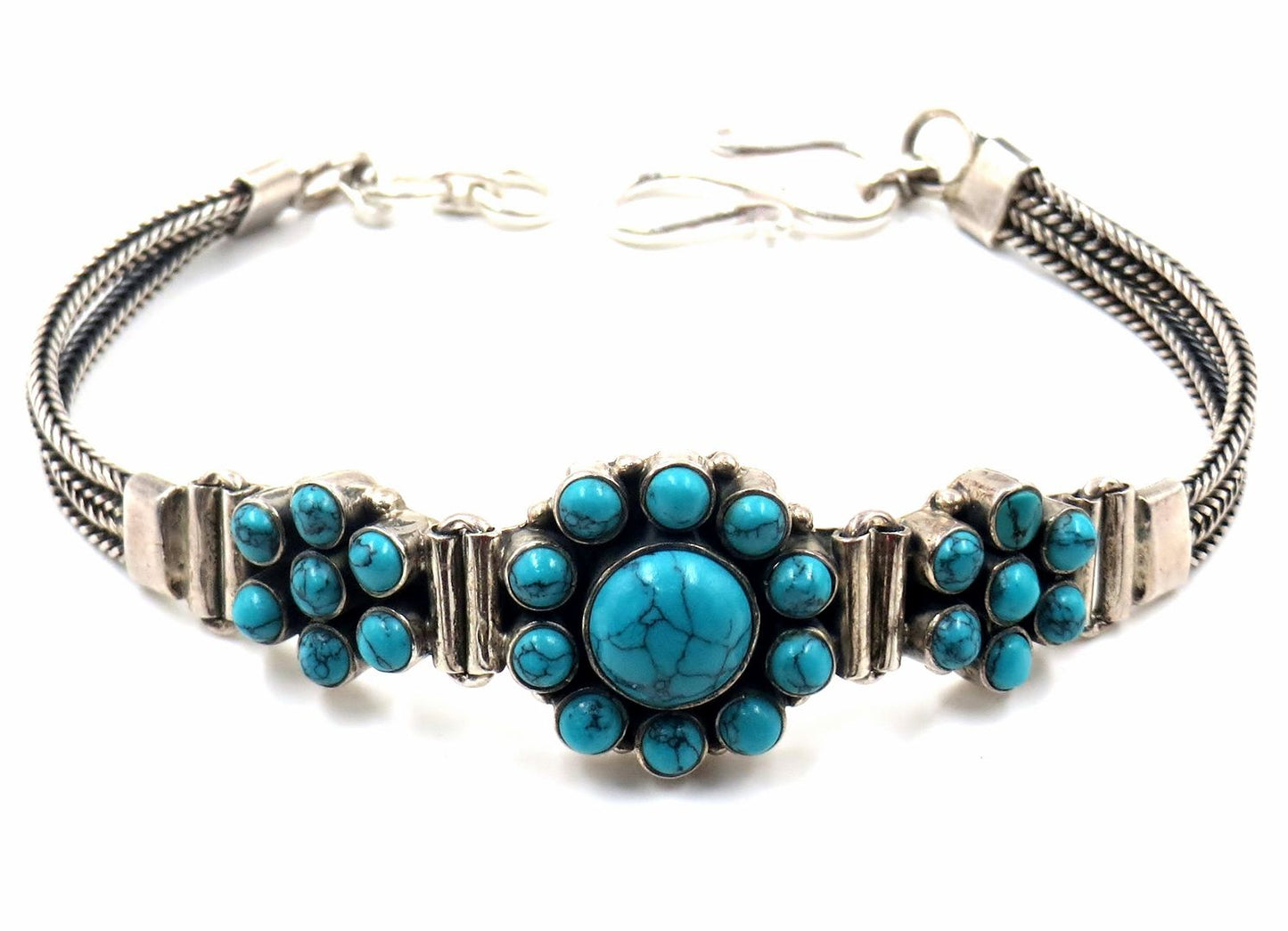 Jewelshingar Jewellery Firozi Bracelet For Women ( 52292SCB )