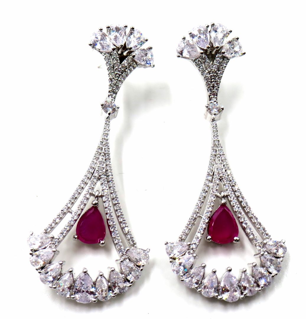 Jewelshingar Jewellery Fine Silver Jhumki Earrings For Women ( 52460EAD )