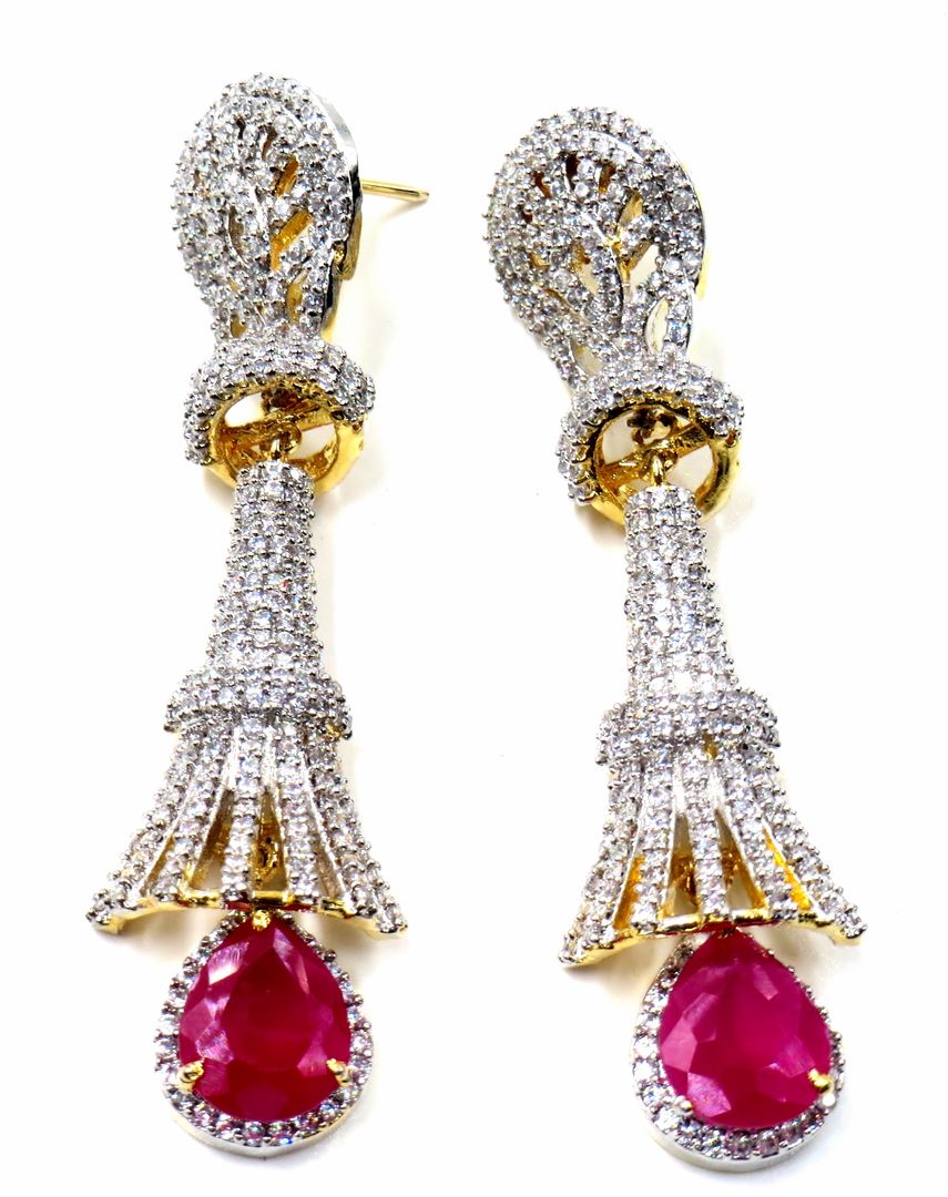 Jewelshingar Jewellery Fine G.J Jhumki Earrings For Women ( 52465EAD )